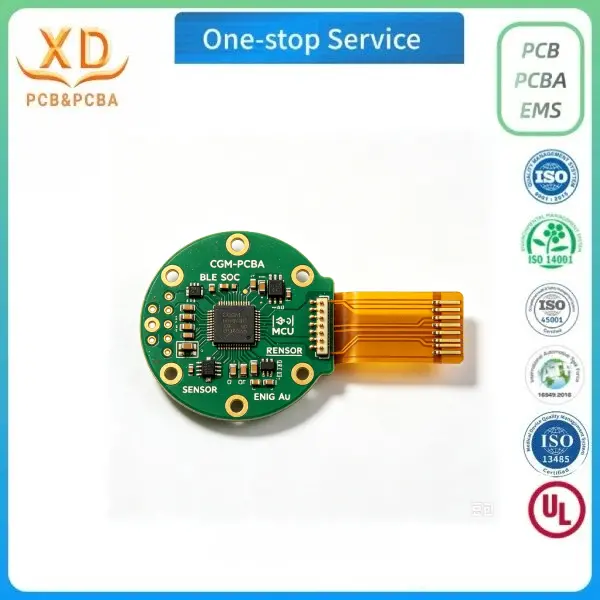 Сборка CGM PCBA &mdash; непрерывный монитор уровня глюкозы, производитель медицинских печатных плат